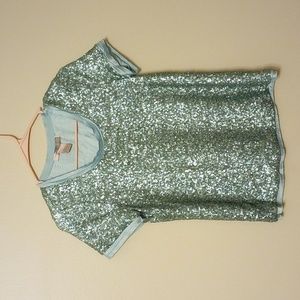 Green Sequin Party Top